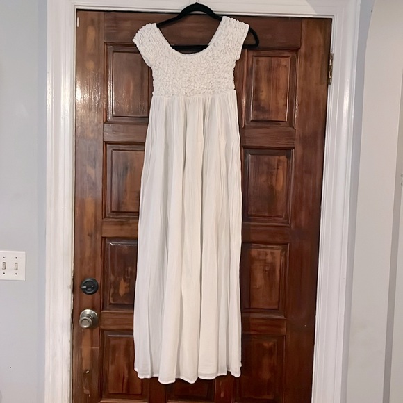 Boho wedding or beach dress,off shoulder, one size, handmade from Ibiza - Picture 1 of 3